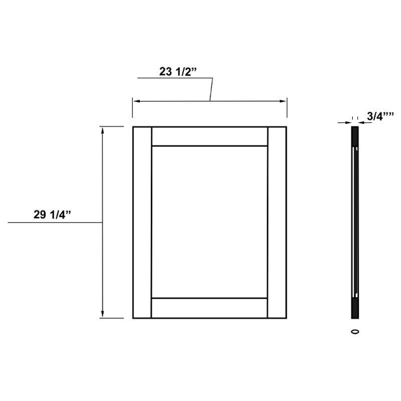 Base End Decorative Panel