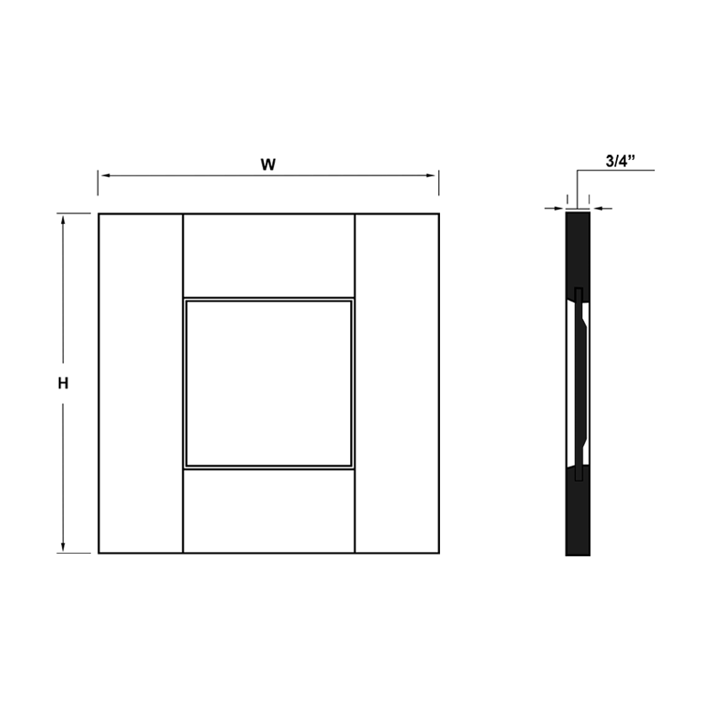 Wall End Decorative Panel